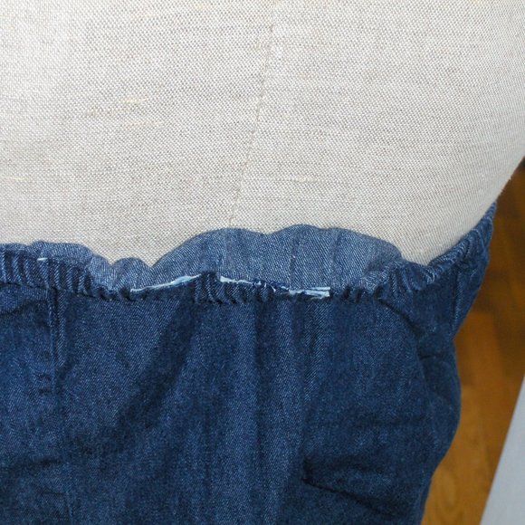 Women's Blue Jean Halter Top Small BOTTOM DOLLAR DROP!!! - Picture 7 of 8